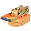 VidaXL Sangle d’arrimage à cliquet 10 pcs 2 tonnes 8 m x 50 mm Orange