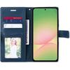 Coque pour Samsung Galaxy A56 5G - BOOLING - Effet Cuir Antichoc Protection 360° - Bleu Marine