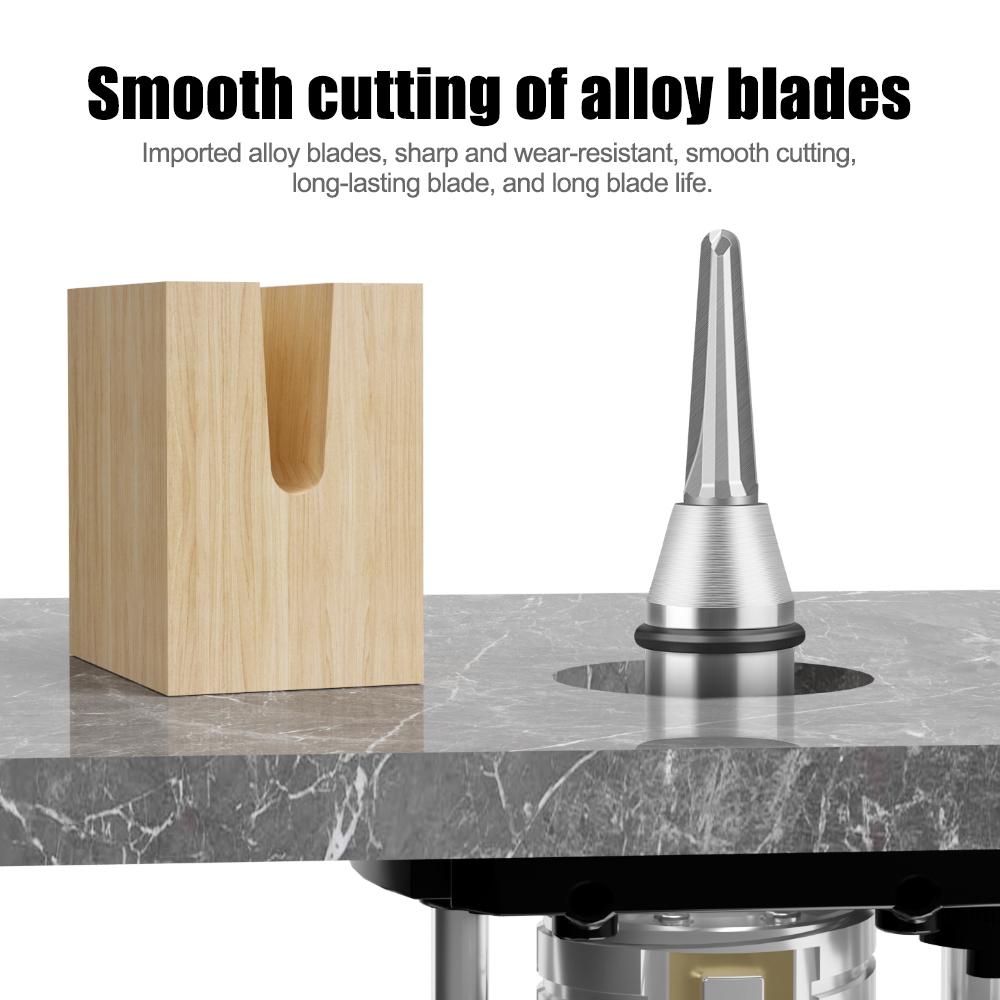 Woodworking Engraving Milling Cutter TCT Taper Bottom Round Router Bit, Round Bottom Engraving Cutter