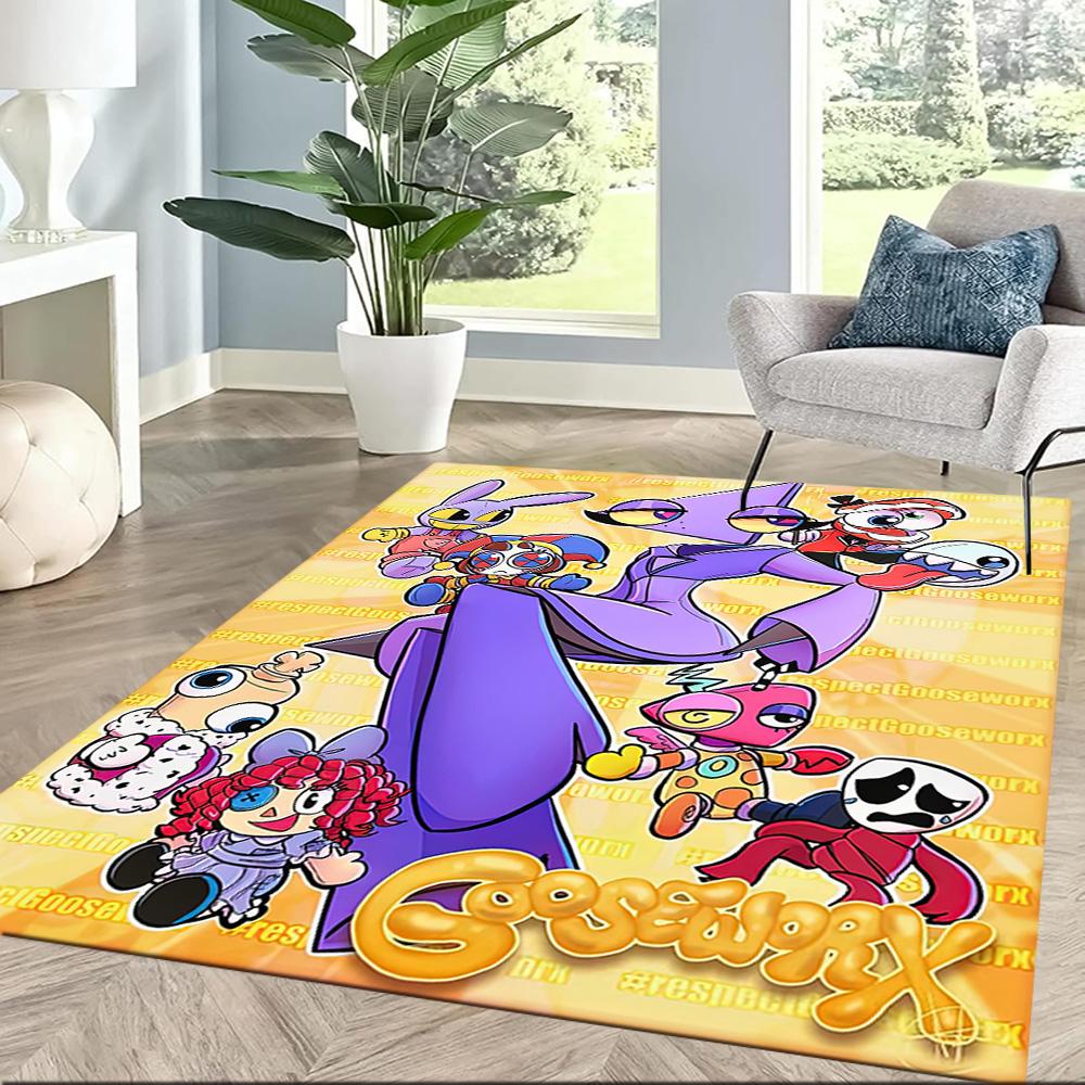 I tappeti quadrati The Amazing Digital Circus sono un'ottima scelta per soggiorni, camere da letto, decorazioni per la casa e come regali.