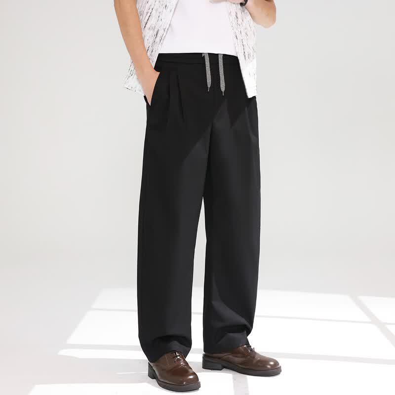 Firstview Men's Old Money Style Linen Blend Casual Trousers