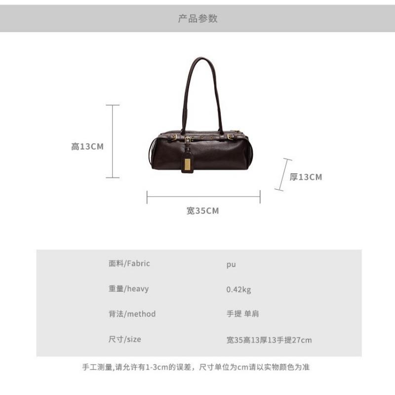 Medieval underarm bag women's autumn and winter new niche bowling bag large-capacity retro shoulder commuter bag