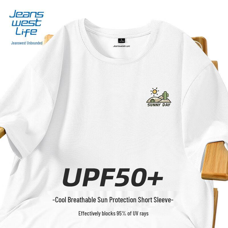 JEANSWEST LIFE Men s 2025 Sun Protection Quick-Dry T-Shirt L