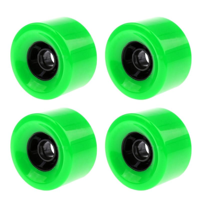 Street Wheel for Skateboards PU Skateboard Cruiser Wheel Replacement Longboards Wheels with Bearings, Soft Cruiser Wheel