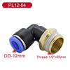 5Pcs 4/6/8/10/12mm SL Pneumatic Air Connector 1/8 "1/4" 3/8 "1/2" Water Air Hose Male Thread Elbow Pneumatic Fitting car Pressure Regulators 5
