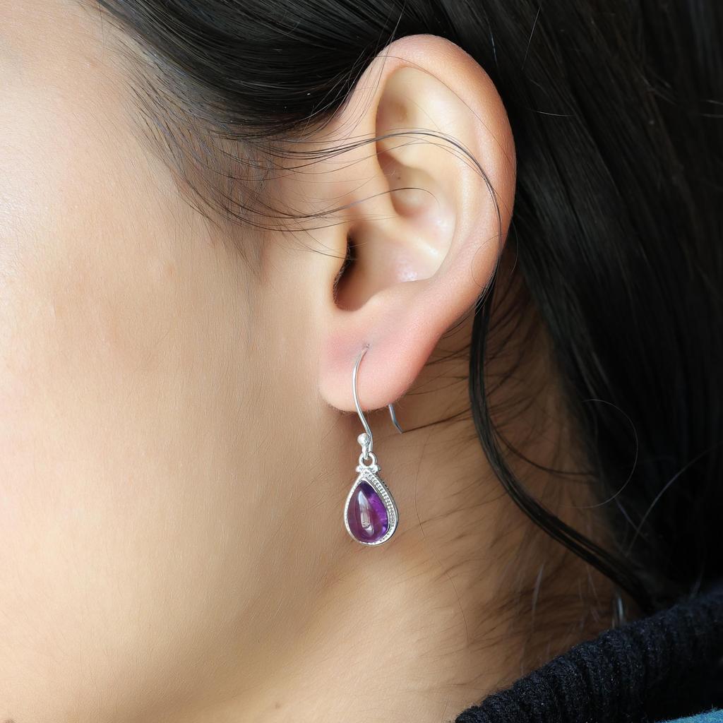 Sterling Silver Amethyst Jewelry Set, Women Jewelry, Gift For Her, February Birthstone Jewelry