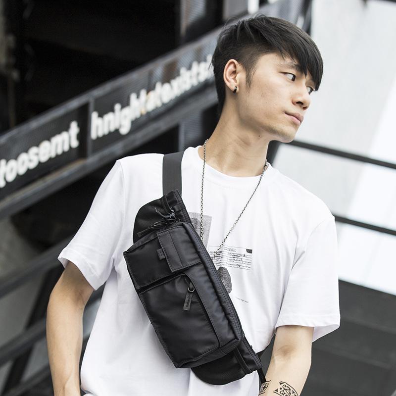 Sac de poitrine étanche multifonction Hommes Femmes Style Hip Hop Sport Techwear Sac banane Extérieur Décontracté Sac bandoulière