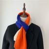 Autumn Winter Versatile Clothing Accessory Small Scarf Thin Warm Girl Student Knit Striped Scarf