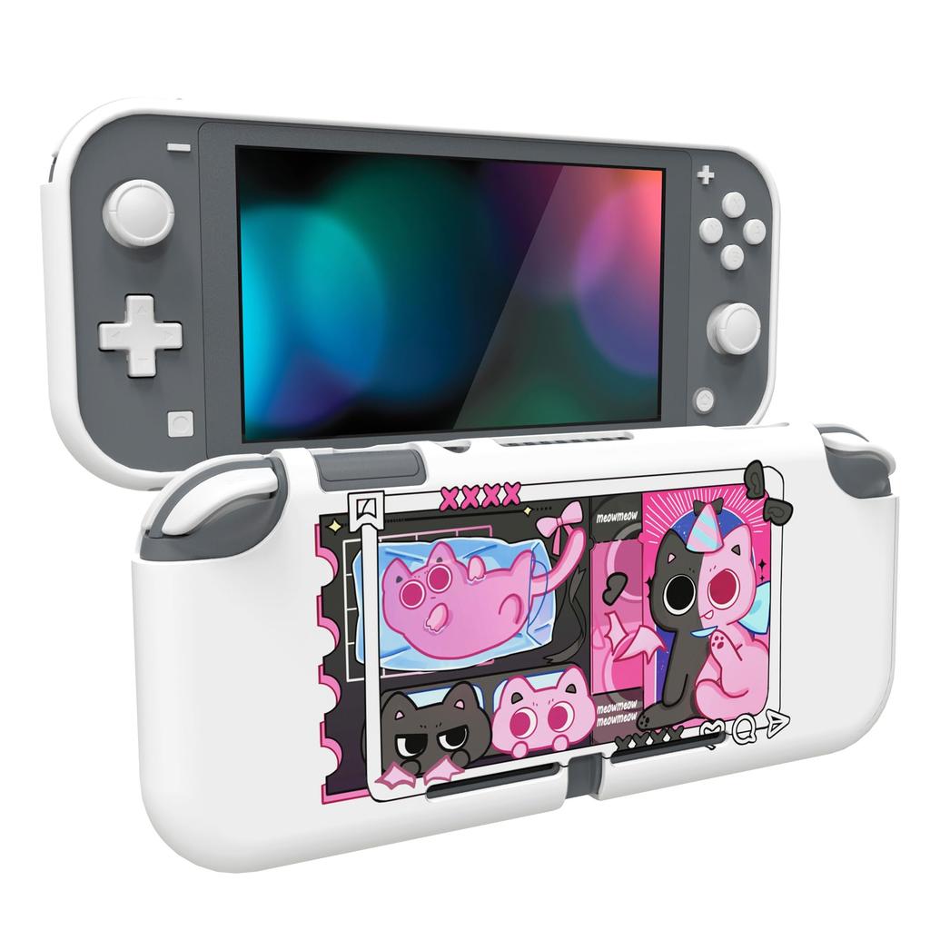 Benutzerdefinierte Schutzhülle kompatibel mit PlayVital Switch Case Cover kompatibel mit Switch süße Katze (weich) Lite, (weich) Lite, [PP&VV]