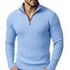 Men's Casual Quarter-zip Shirt Long-sleeve Top