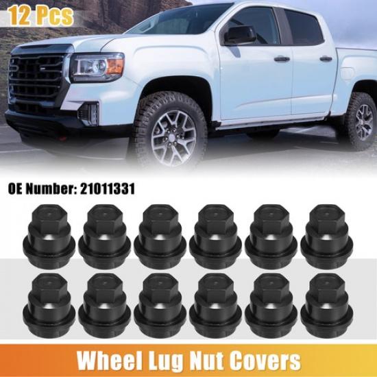 

12 Pcs 24mm Wheel Lug Nut Covers No21011331 for Chevrolet Camaro 97-01 Black