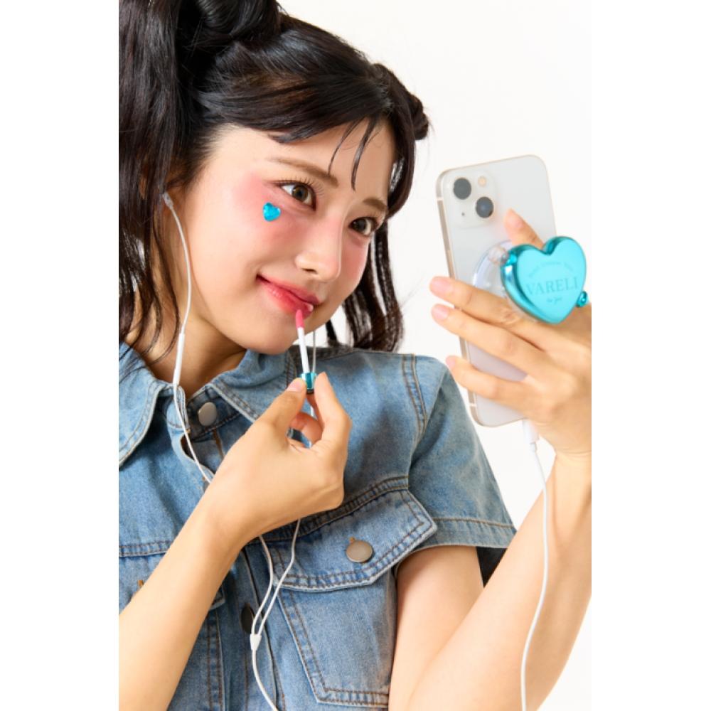 

Vareli Glossy Tint Heart Bling Tok Ruby Pig