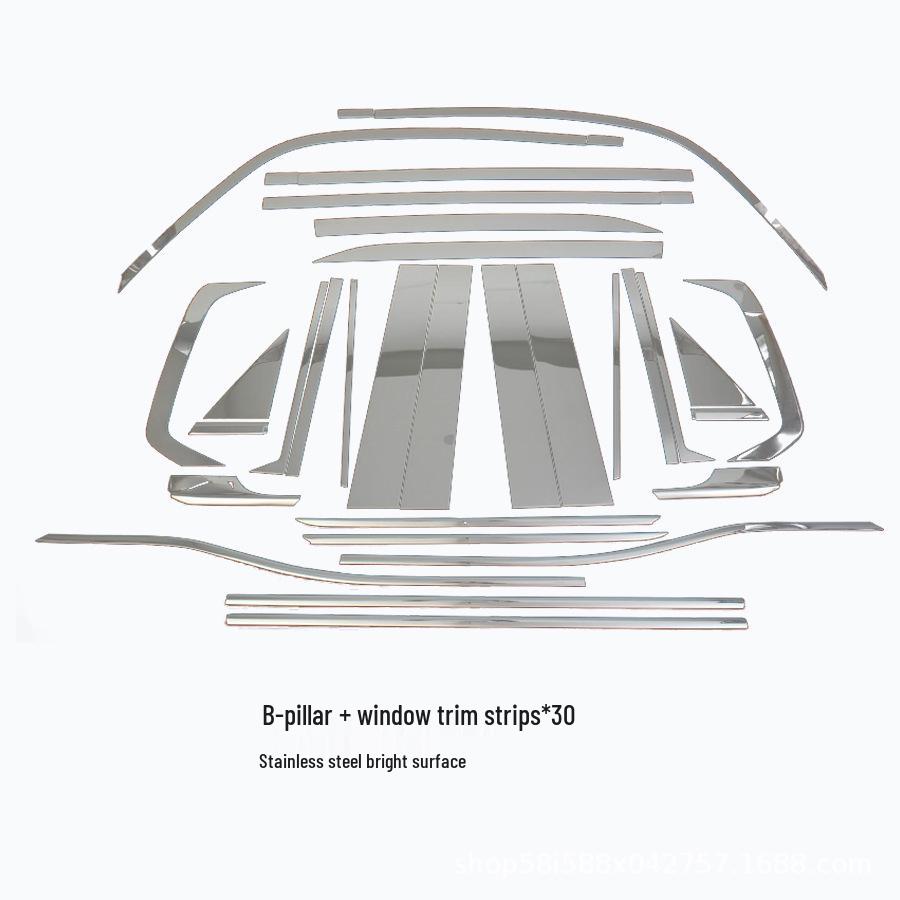 2024 Toyota Prado Door Sill Strips, Welcome Pedals, Interior & Exterior Rear Skid Plate Mod Stickers.