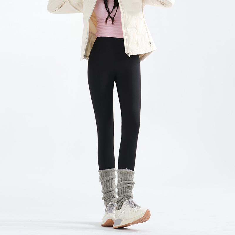 

2025 High-Waist Thermal Pants: Autumn/Winter Plush Cotton Base Layer for Cold Resistance L