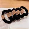 6-Pack Frosted Elastic Hair Rings - Durable, Simple Ponytail Bands for Women