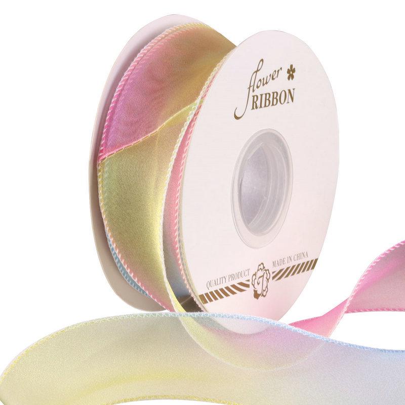 Chiffon Gradient Fishtail Wave Ribbon - 4cm Bow