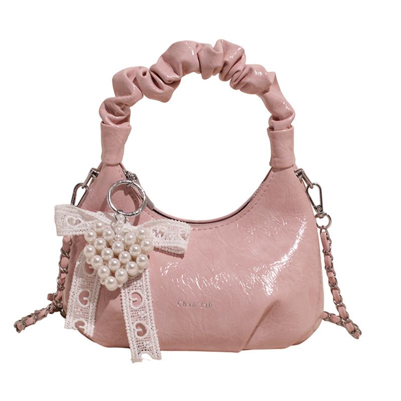Dumpling bag women's new summer versatile chain messenger bag pleated portable small bag tide