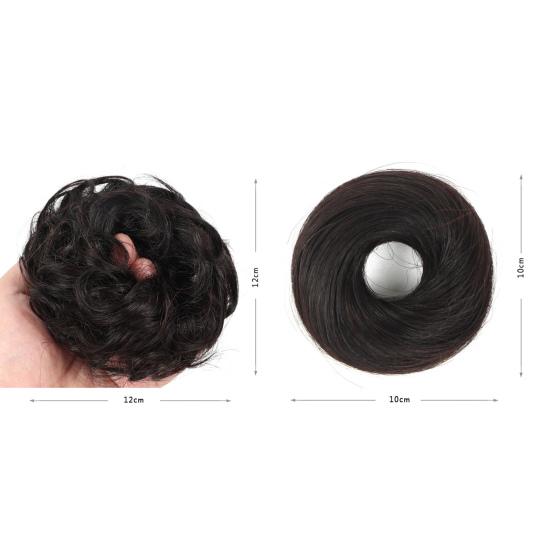 Chignon Hairpiece Elastic Attractive Smooth Bun Ponytail Hair Pieces for Ladies