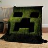1pc Pixel gameSkull Theme Design Flannel Blanket - 3D Printed Soft Warm, All-Season Lightweight Throw for Camping Travel Bed-080710