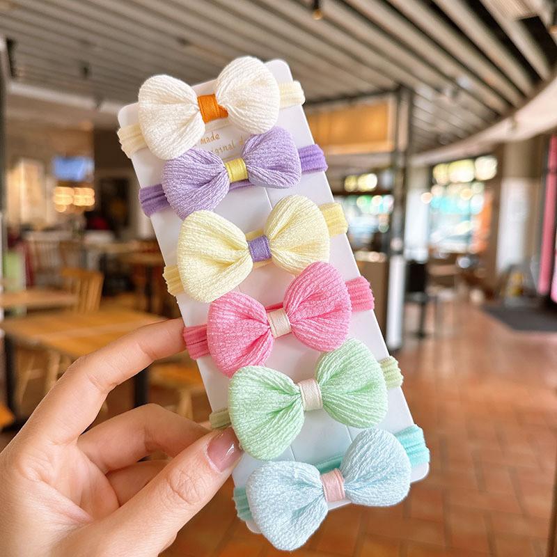 

Colorful Flower Fabric Hair Ring Female Cute Sweet Korean Versatile Hair Accessories