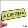 OPEN Reflective Warning Car Door Safety Decoration Sticker Door Opening Prompt Anti-collision Sticker Auto Accessory