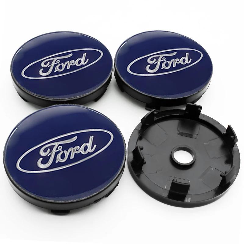 AACF1 4pcs 56mm 60mm Wheel Center Caps Hub Badge Car Rims Cover Hubcap Sticker For Ford Fiesta Ranger Mondeo Escape Ecosport Explorer