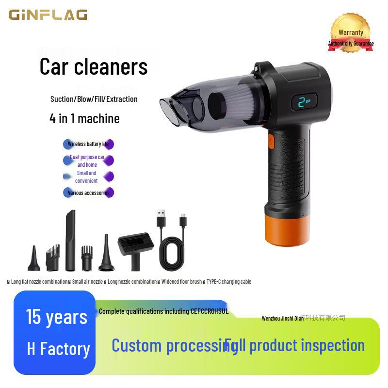 Cordless Handheld Vacuum Cleaner with Large Suction Power, Powerful Mite Removal, and Indoor Wet Mop for Small Pets