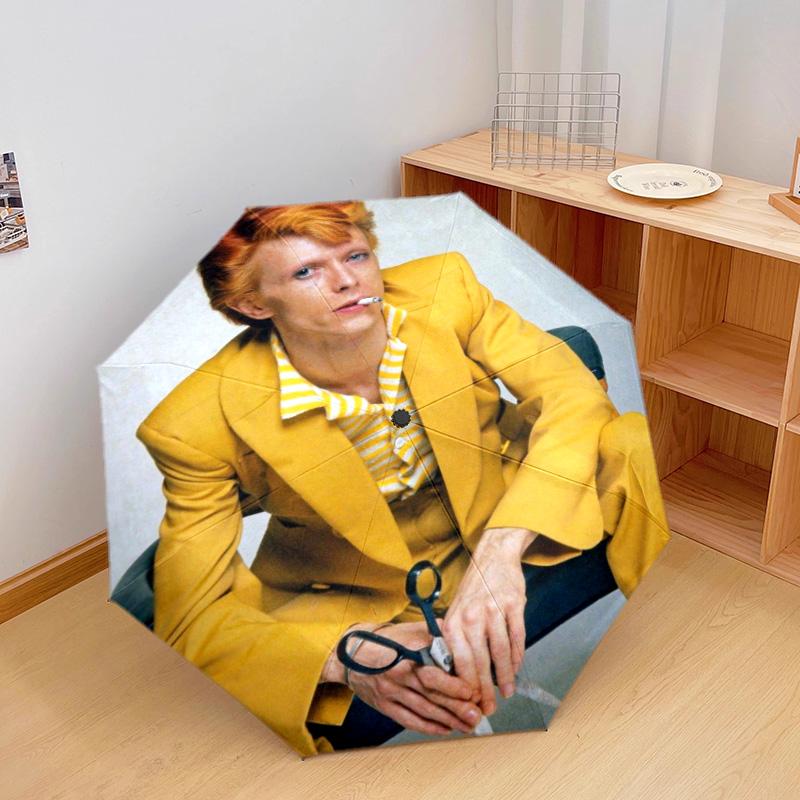 David Bowie Automatic Umbrella - Suitable Travel Outdoor Portable Umbrella Birthday Gift Daily Essentials