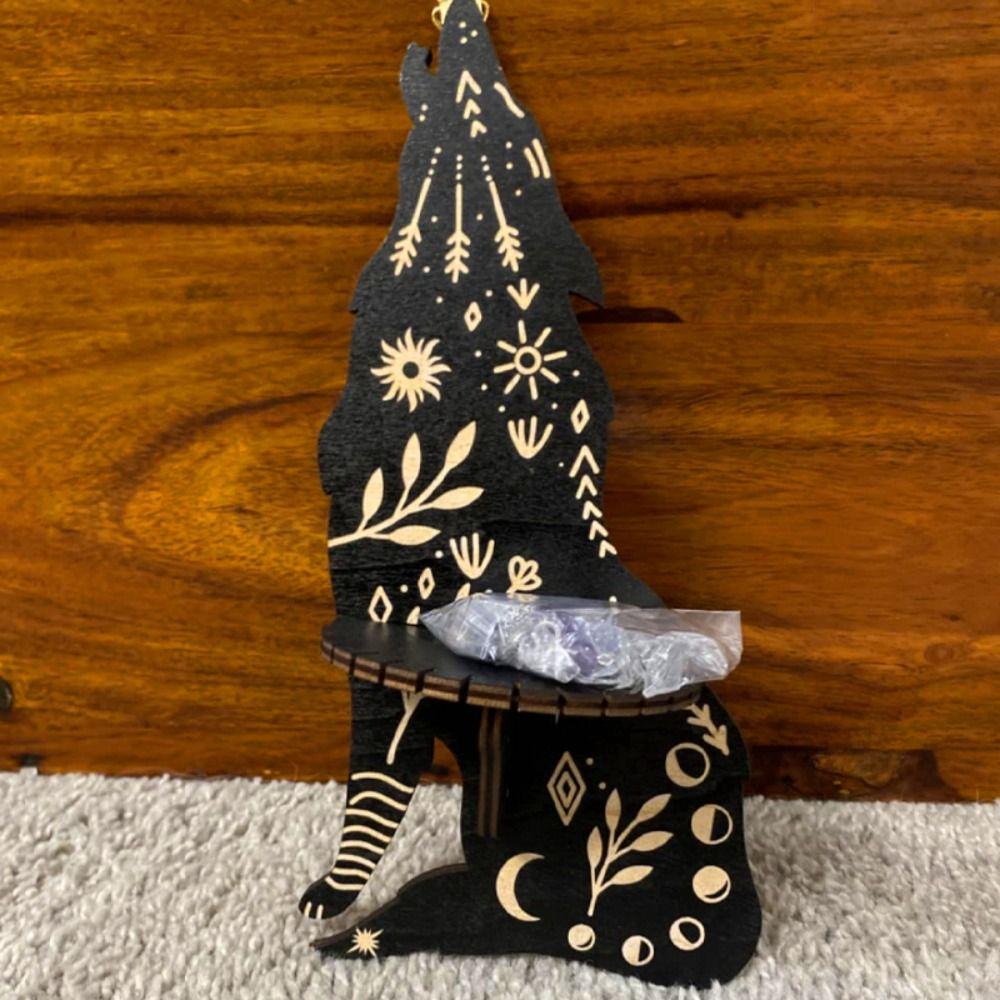 Black Crystal Shelf Display Floating Shelf Wall-mounted Display Stand  Bedroom