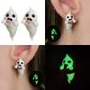 Fashionable Glowing In Dark Specters Earrings Unique Fashion Jewelry Accessory for Trendy Women Ladies Night Event