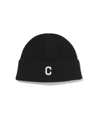 COVERNAT C-Logo Felt Applique Beanie Black