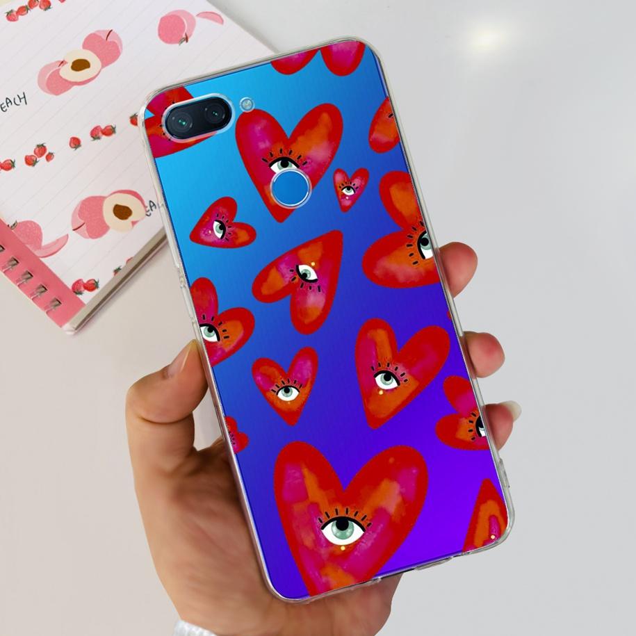 For Xiaomi Mi 8 Lite Case Fashion Soft Silicone Phone Case For Xiaomi Mi 8 SE / Mi 8 Pro Mi8 Lite Clear Tpu Cover Astronaut Capa