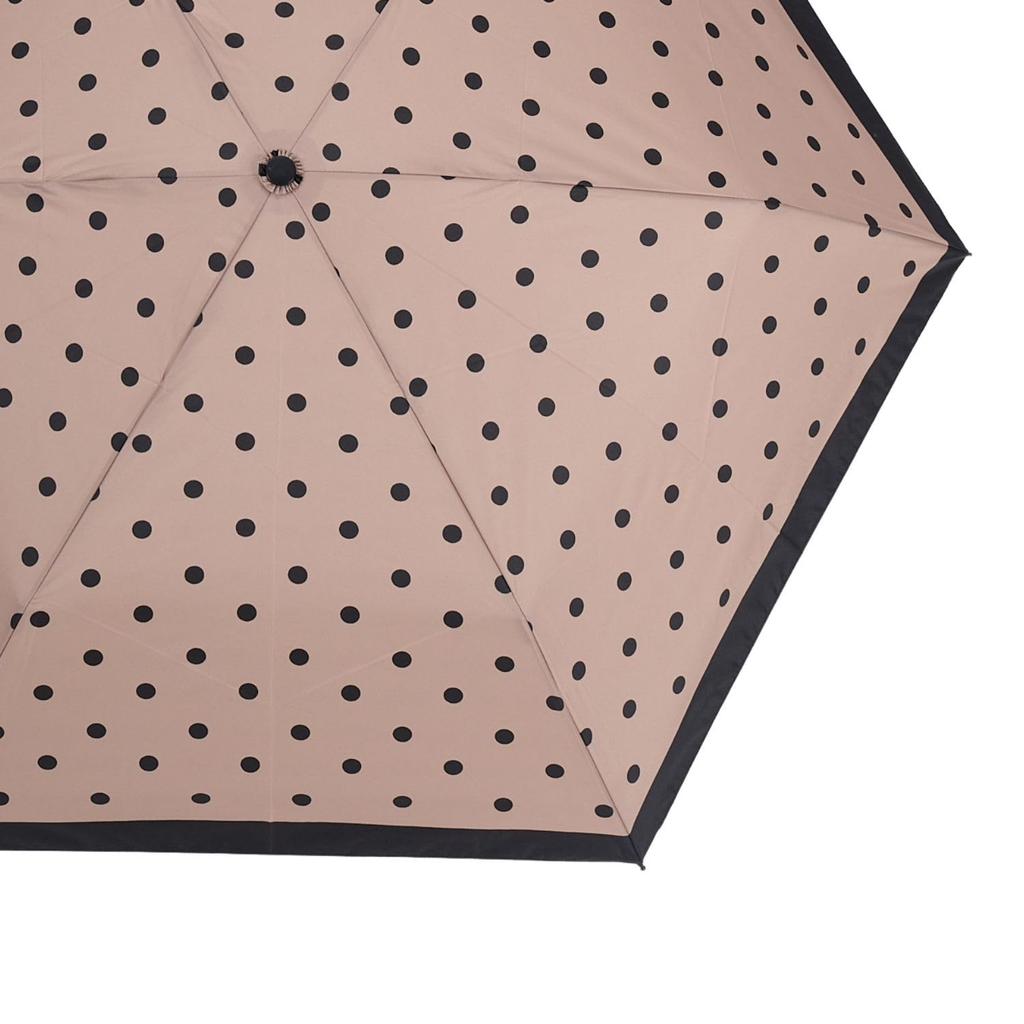 Moonbat Sweet Jasmine Folding Light Rain or UV Dot Beige Umbrella, Blocking, Shine, Protection, Pattern, 21-222-92221,