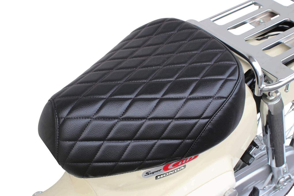 Special Parts Takegawa Cushion Seat Cover with Diamond for Super Cub and Cross Cub 50 Stitching, Black, 50/110 (AA09/JA44) (AA06), 09-11-0234
