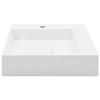 Lavabo - vidaXL - 50x50 cm - Fonte minérale - Blanc - Design tendance et facile à nettoyer