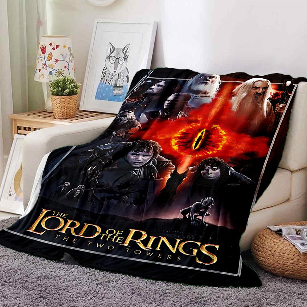

1pc Lord of the Rings Two Towers Flannel Blanket Soft Warm Throw for Home, Office, Travel, All-Season Cozy Bedding Gift L1454 80cmx120cm(31inx47in)