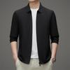 Summer Lapel Sunscreen Clothes Men's Summer Light and Thin Business Casual Outdoor Breathable Jacket Loose Dad Outfit