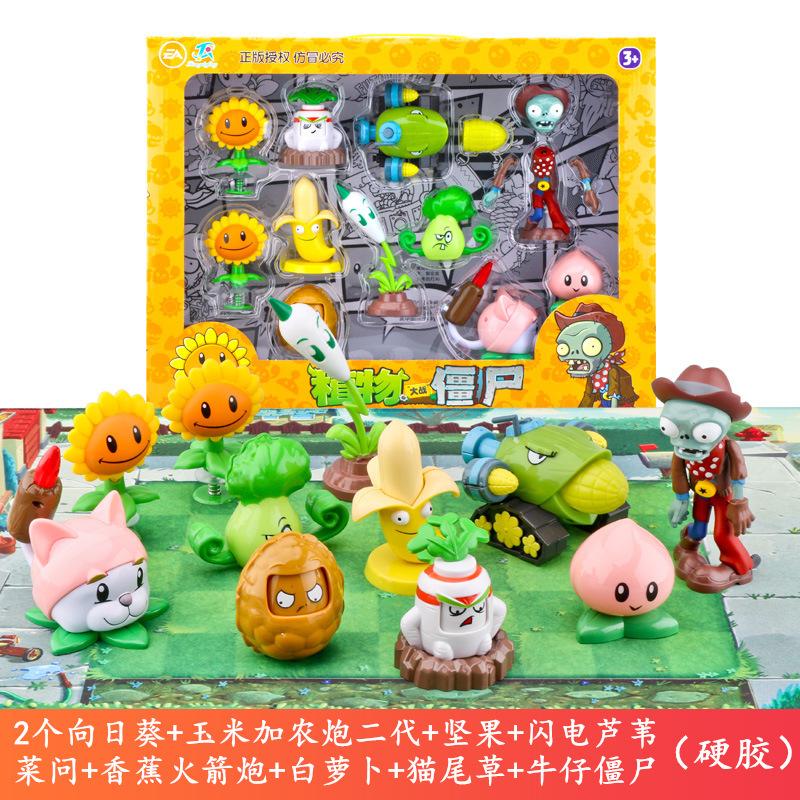 

Растения против. Игрушки Зомби Детская Мультяшная Анимация Виниловая Кукла Фигурка Модель Набор в Подарочной Коробке