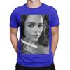 Emilia Clarke black painting Funny 100 Cotton TShirt Emilia Clarke Tees Tops For Unisex