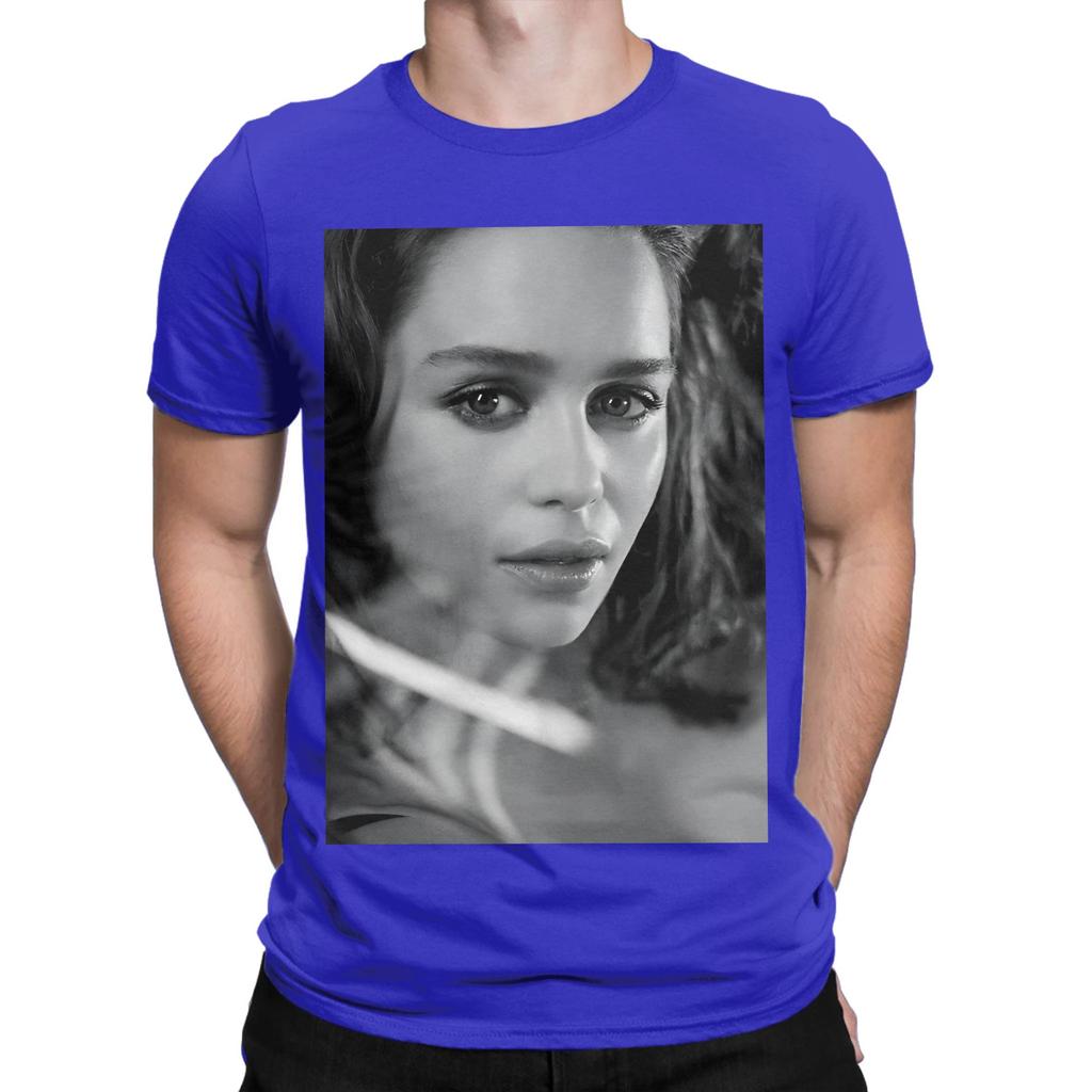 Emilia Clarke black painting Funny 100 Cotton TShirt Emilia Clarke Tees Tops For Unisex