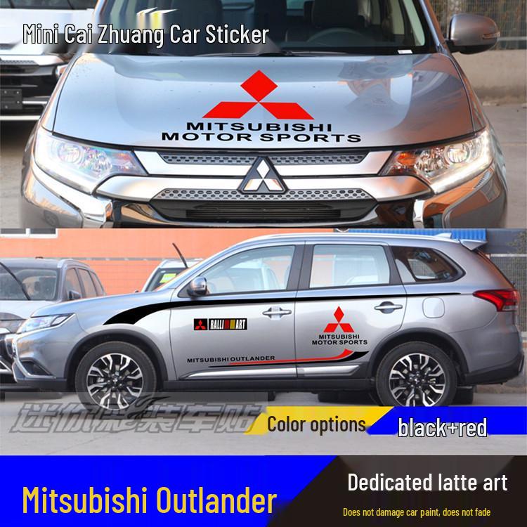 Mitsubishi New Outlander Ralliart Body Decal Sticker for Modification and Decoration