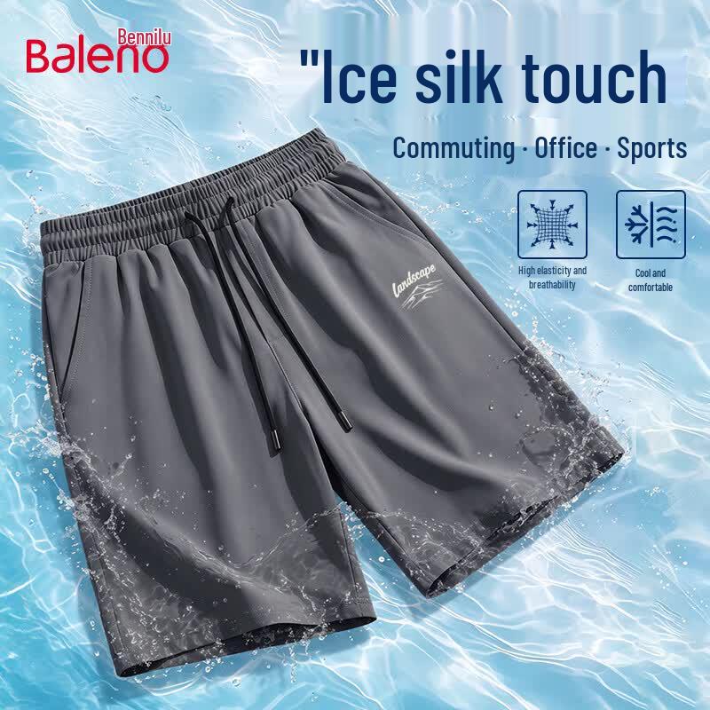 Baleno Men s Ice-Feel Quick-Dry Casual Shorts L