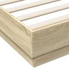 Vidaxl Bed Frame, Sonoma Oak, 160X200 Cm, Wood-Based Material
