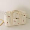 Korean INS-Style Embroidered Travel Bag: Large Capacity, Lightweight, Versatile Handbag