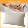 Memory Foam Luxury Pillow With Cool Silk Knit Cover For Adult Sleep Comfort