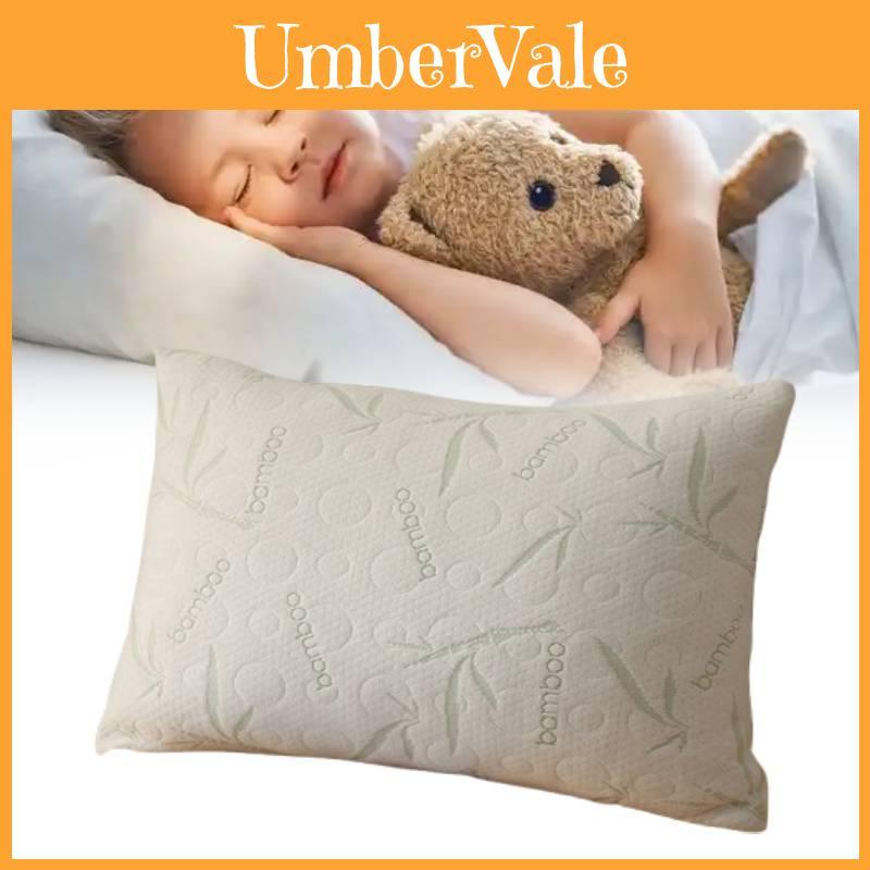 Memory Foam Luxury Pillow With Cool Silk Knit Cover For Adult Sleep Comfort