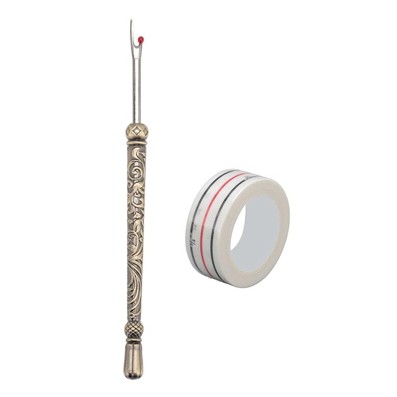

Good-Seam Ripper And Thread Remover Kit, Sewing Seam Remover Tool Set With Positioning Tap For Crafting, Sewing мідний