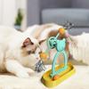 Interactive Cat Turntable Toy Set - Windmill Track Balls + Teaser Stick, Scratch-Proof & Durable, Perfect for Kitten Indoor