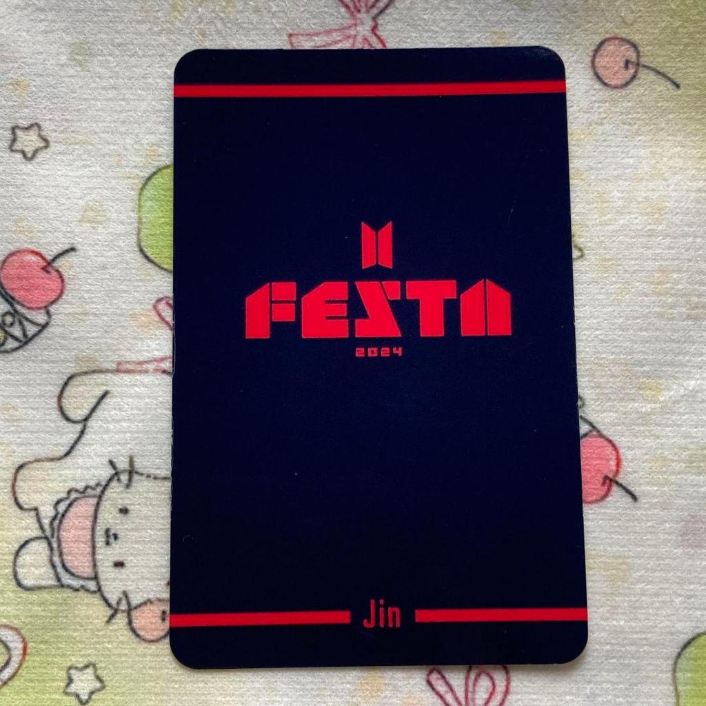 [USED] BTS 11th Anniversary FESTA ARMY ZONE 2024 Trading Card Jin