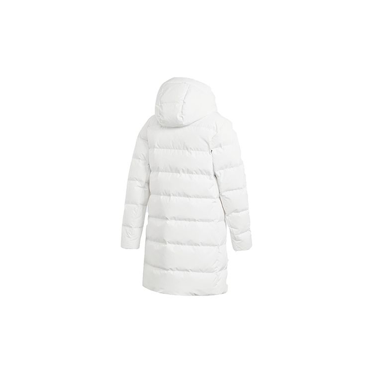 Adidas Manteau Mi-long Doudoune à Capuche Sports Outdoor Hiver Femmes Manteaux Blanc GE9992